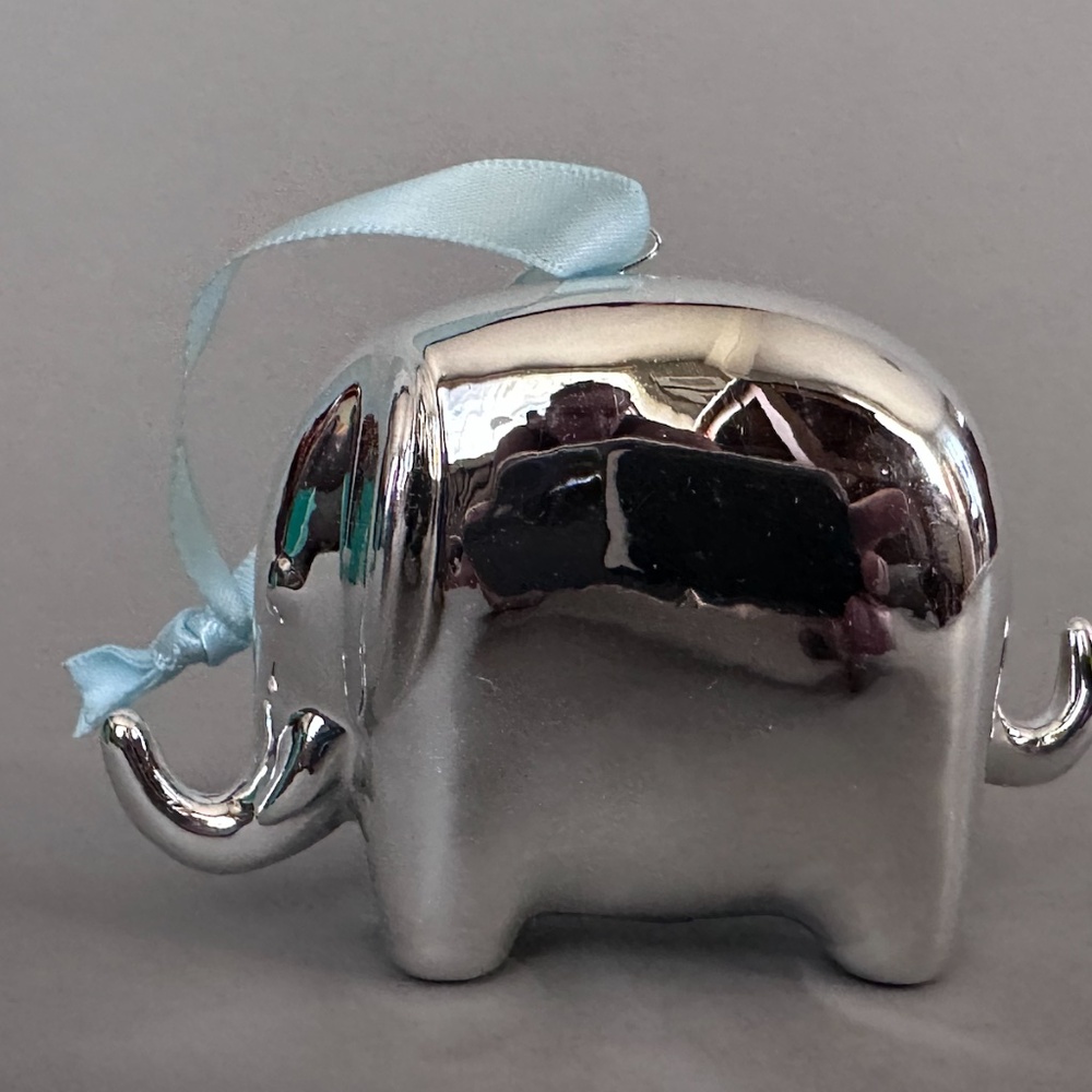 NIB Jonathan Adler Menagerie Silver Elephant Discontinued Style! - Picture 2 of 5